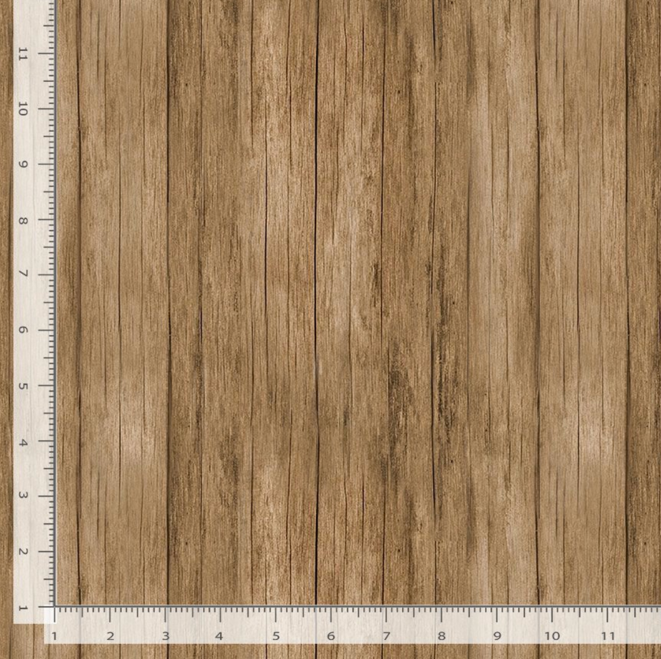You Are My Sunshine Wood Grain Texture cotton fabric by Timeless Treasures featuring realistic weathered brown wood planks with a natural rustic appearance.