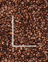 Timeless Treasures Coffee cotton fabric featuring a realistic digital print of roasted coffee beans covering the entire fabric.