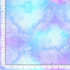 Hydrangea Dream Watercolor Texture cotton fabric by Chong-A Hwang featuring soft watercolor washes in lavender, blue, aqua, and lilac.