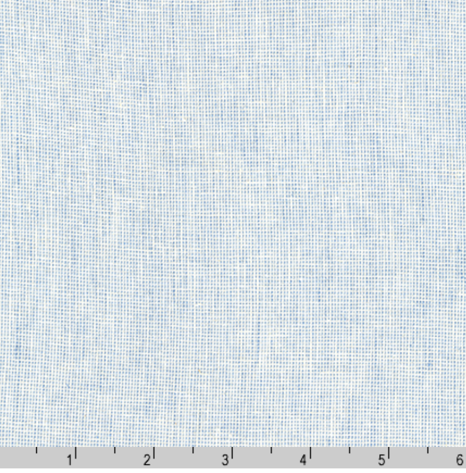 Essex Yarn Dyed Homespun Chambray fabric by Robert Kaufman featuring a soft chambray blue solid woven texture in a premium 55% linen and 45% cotton blend, ideal for quilting, apparel, bags, and home décor.