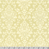Cream damask leaf scroll pattern on cream cotton flannel fabric from the Flowerhouse Collection by Debbie Beaves for Robert Kaufman.