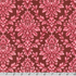 Pink damask leaf scroll pattern on burgundy cotton flannel fabric from the Flowerhouse Collection by Debbie Beaves for Robert Kaufman.