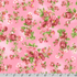 Pink rose bouquets with delicate blossoms on a dahlia pink cotton flannel fabric from the Flowerhouse Collection by Debbie Beaves for Robert Kaufman.
