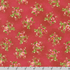 Currant red cotton flannel featuring scattered pink floral posies from the Bouquet of Roses Flowerhouse Collection by Debbie Beaves for Robert Kaufman.