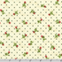 Bouquet of Roses Rosebud Toss Cream cotton flannel fabric by Debbie Beaves for Robert Kaufman featuring tiny pink rosebuds with black polka dots on a cream background, ideal for quilting, baby blankets and cozy sewing projects.