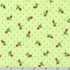 Bouquet of Roses Rosebud Toss Honeydew cotton flannel fabric by Debbie Beaves for Robert Kaufman featuring tiny rosebuds and green polka dots on a honeydew background, perfect for quilts, baby blankets and cozy sewing projects.