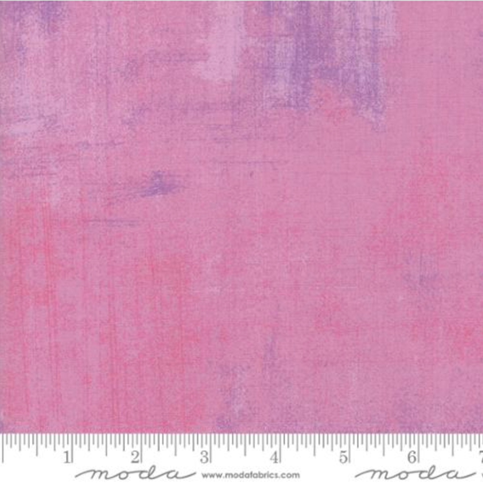 Grunge Basics Antique Rose fabric by BasicGrey for Moda Fabrics featuring textured antique rose pink with soft lavender grunge effects on premium quilting cotton.