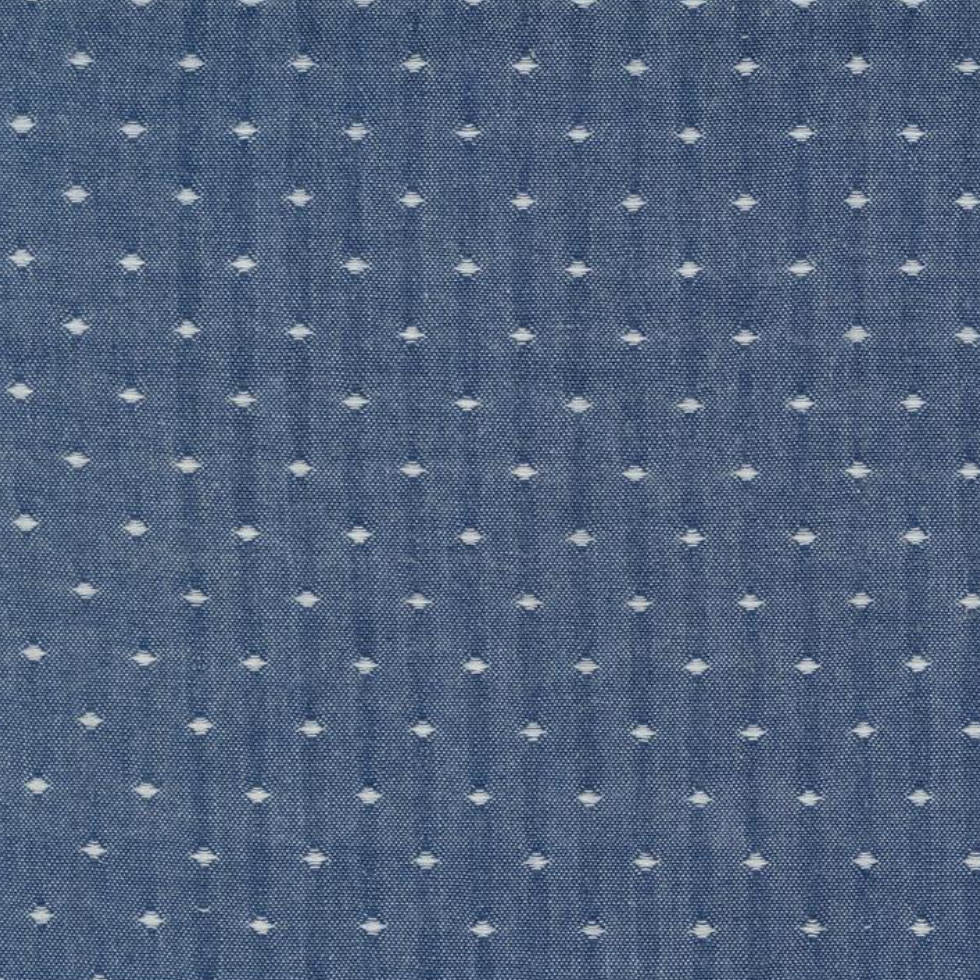 Denim and Daisies Wovens - Midnight Jeans Dot Yardage
