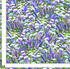 Lavender and blue floral cotton fabric by Timeless Treasures