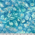 Artisan Batiks Evergreen Ice Sparkle Frosted Pinecones Dusty Blue premium cotton batik featuring pinecones, evergreen needles, and metallic silver snowflakes in shades of dusty blue, aqua, teal, and icy turquoise by Lunn Studios for Robert Kaufman.