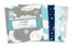 All Our Stars 5 Karat Crystals Charm Pack by Jennifer Pugh for Wilmington Prints, 41-piece precut fabric bundle featuring blue, yellow, gray, moon, star, cloud, and inspirational quilting cotton prints.