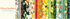 Citrus Garden Patty Cake by RJR Studio for RJR Fabrics – 10" fabric squares in vibrant lemon, lime, and floral prints.