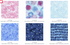 Blossom Batiks Horizon Patty Cake Layer Cake by Flaurie & Finch for RJR Fabrics featuring 42 coordinated 10-inch premium cotton batik squares in serene shades of blue, aqua, green, lavender, and pink for quilting and sewing projects.