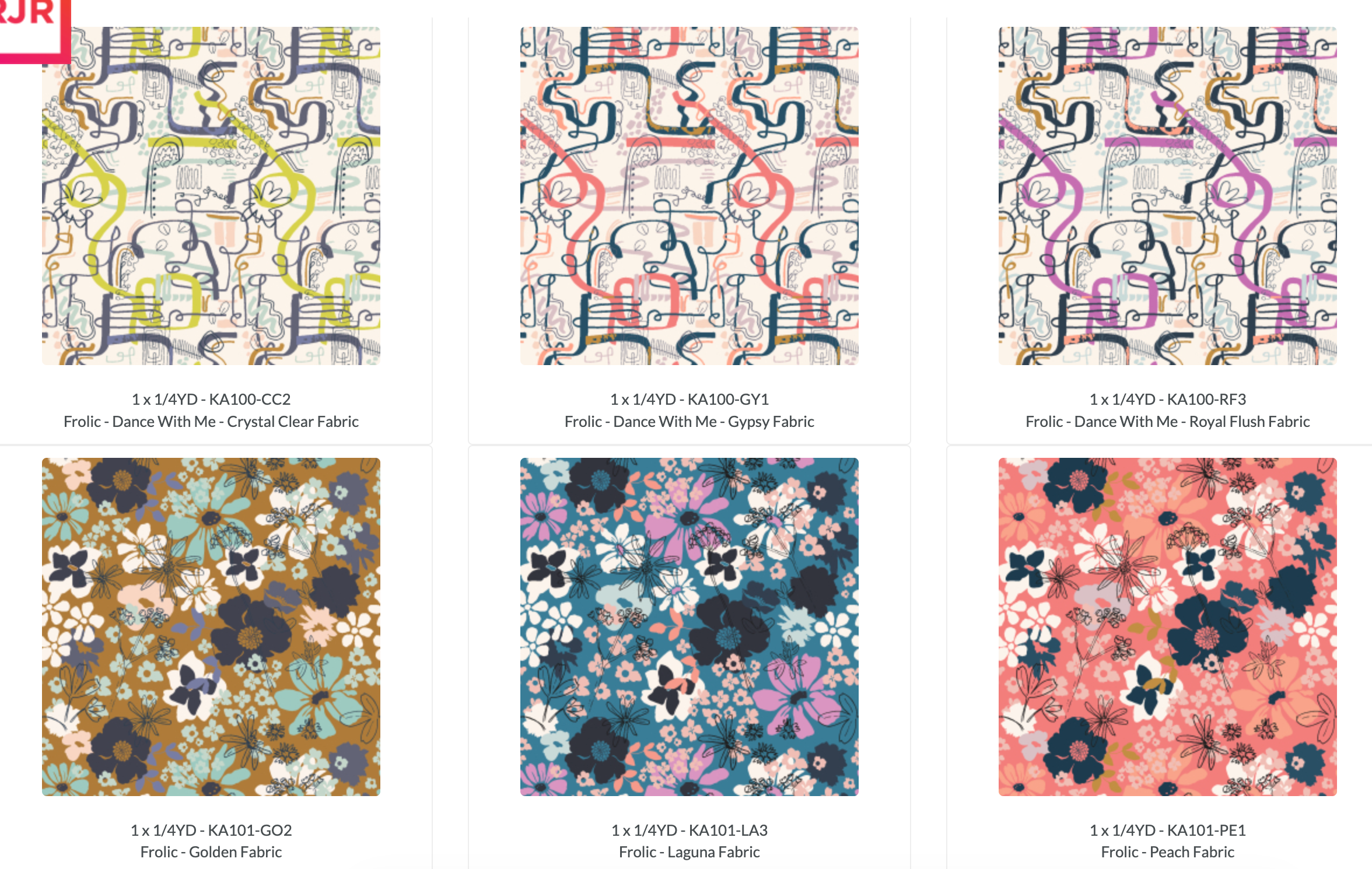 Frolic Fat Quarter Bundle - 17 Fat Quarters