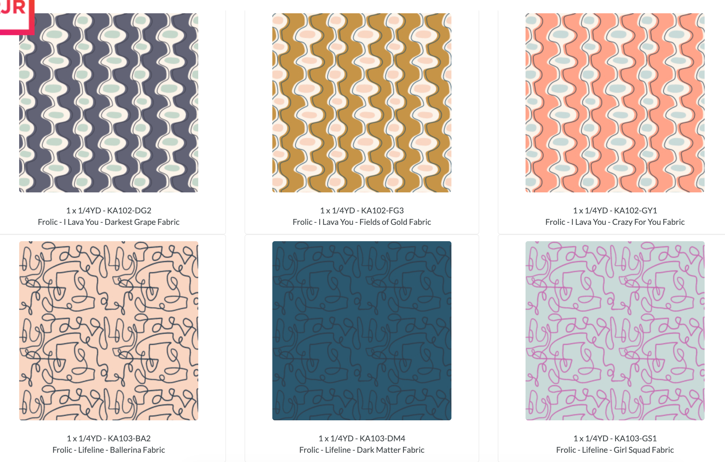 Frolic Fat Quarter Bundle - 17 Fat Quarters