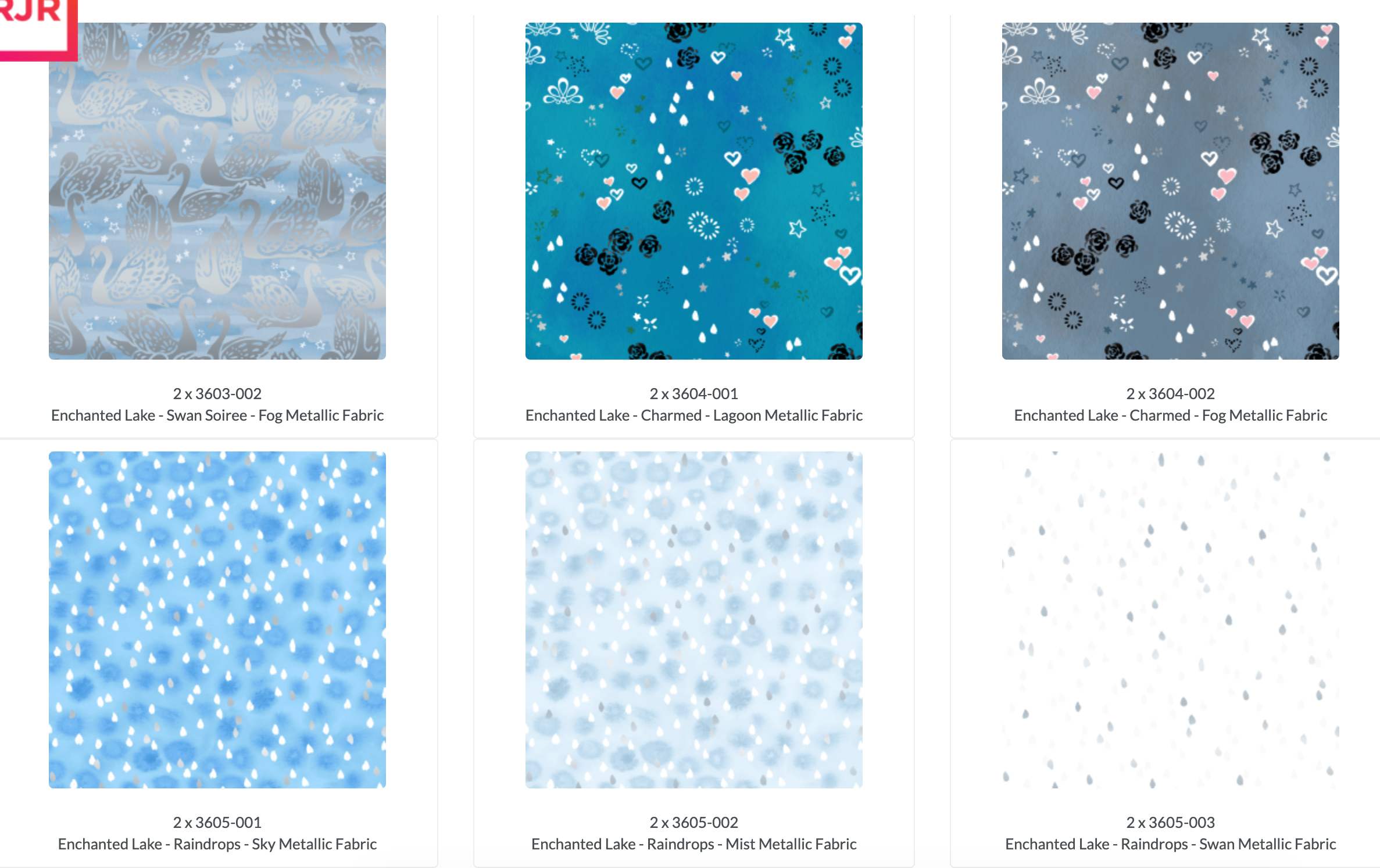 Enchanted Lake Pixie Strips jelly roll by Flaurie and Finch for RJR Fabrics featuring aqua, blue, pink, gray, black and metallic cotton prints.