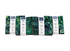 Malam Batiks VII 5x5 Charm Pack by Jinny Beyer for RJR Fabrics featuring 42 premium hand-dyed batik quilting cotton squares in rich jewel tones including blue, teal, green, gold, orange, ruby, purple, and black with floral and textured batik designs.