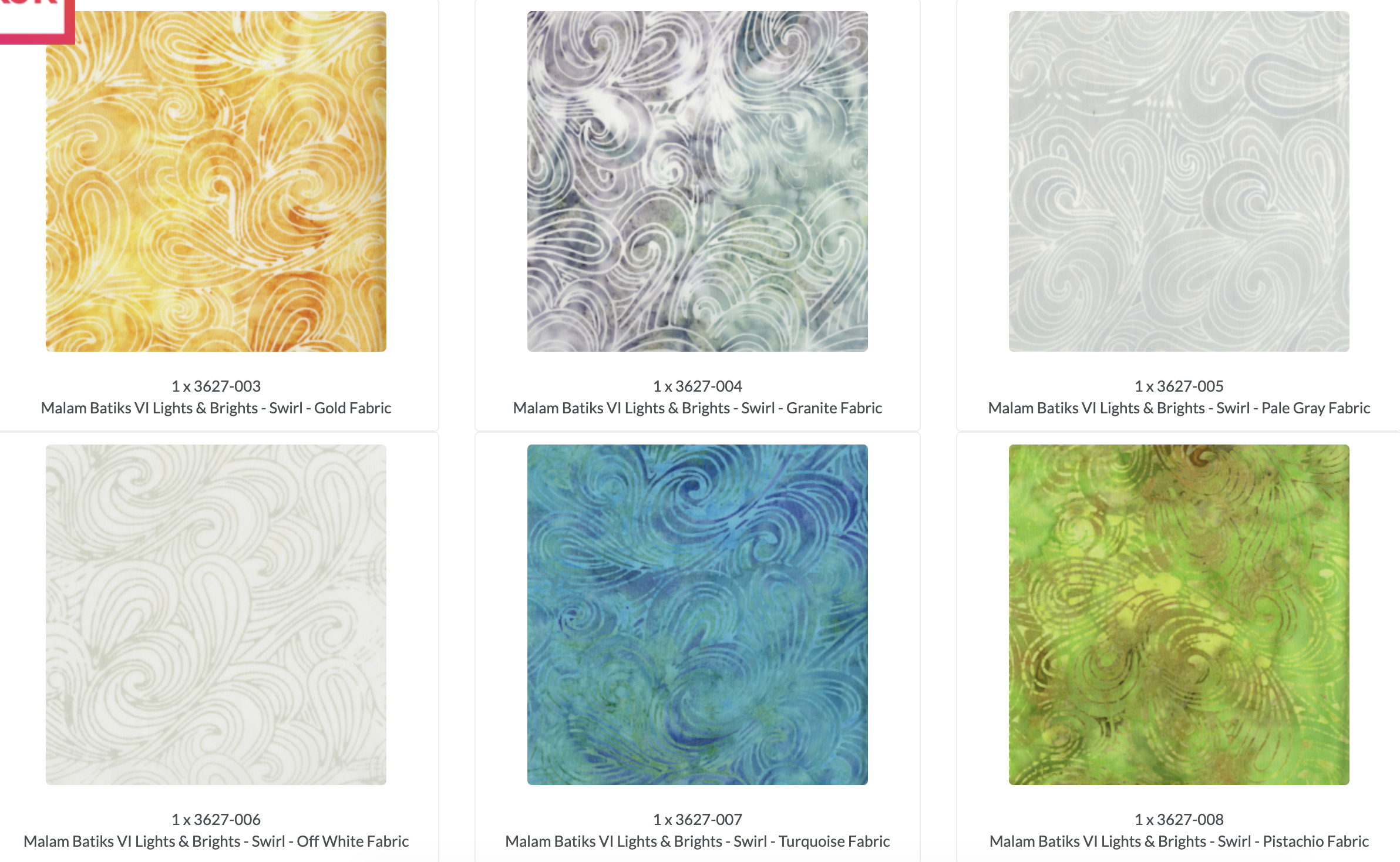 Malam Batiks VI Lights & Brights Patty Cake by Jinny Beyer for RJR Fabrics featuring 42 premium 10-inch hand-dyed batik fabric squares from the complete collection in vibrant blue, green, yellow, orange, pink, purple, and white tones for quilting and sewing.