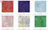 Malam Batiks VI Lights & Brights Patty Cake by Jinny Beyer for RJR Fabrics featuring 42 premium 10-inch hand-dyed batik fabric squares from the complete collection in vibrant blue, green, yellow, orange, pink, purple, and white tones for quilting and sewing.