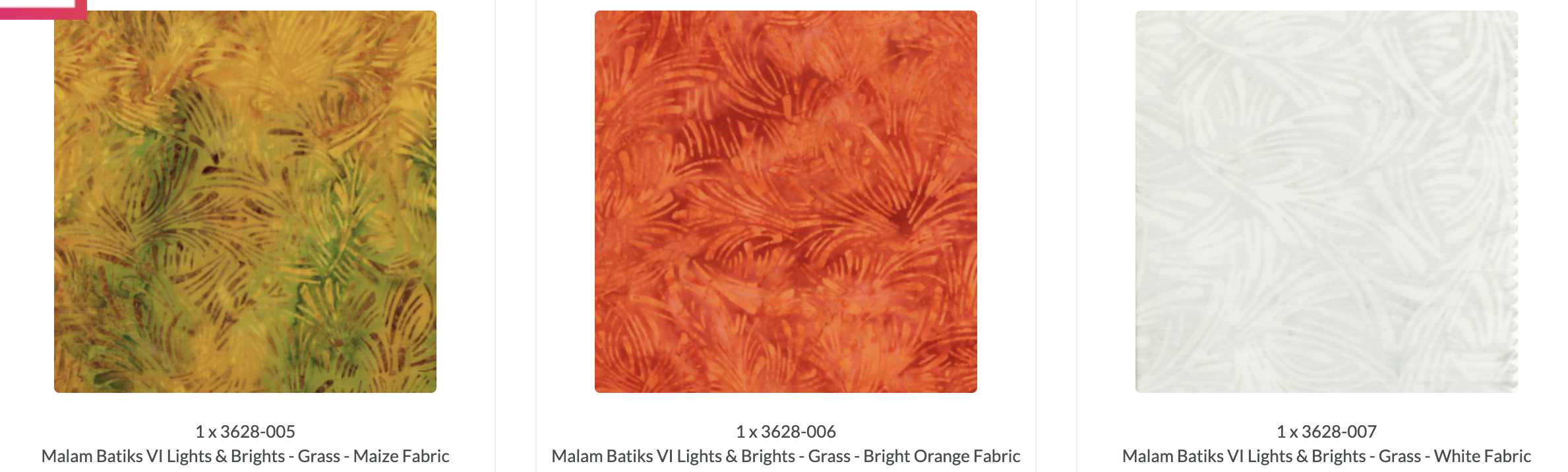 Malam Batiks VI Lights & Brights Patty Cake by Jinny Beyer for RJR Fabrics featuring 42 premium 10-inch hand-dyed batik fabric squares from the complete collection in vibrant blue, green, yellow, orange, pink, purple, and white tones for quilting and sewing.