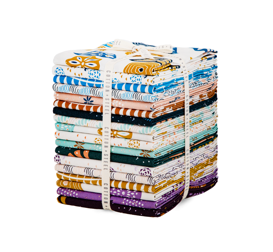 Modern Meadow fat quarter bundle by Juliana Tipton for Cotton and Steel Fabrics 18 precut quilting cottons