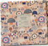 Mori No Tomodachi Layer Cake by Hitomi Osumi featuring 42 coordinating 10-inch unbleached cotton squares with woodland animals, mushrooms and flowers.