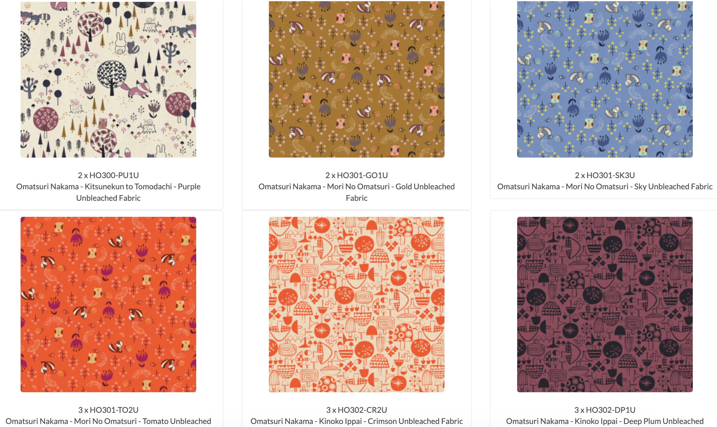 Omatsuri Nakama 5x5 charm pack by Hitomi Osumi for Cotton + Steel Fabrics with 42 Japanese-inspired precut cotton squares