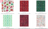 Pineview Digiprint charm pack with 42 precut 5-inch winter and Christmas cotton squares by RJR Studio for RJR Fabrics