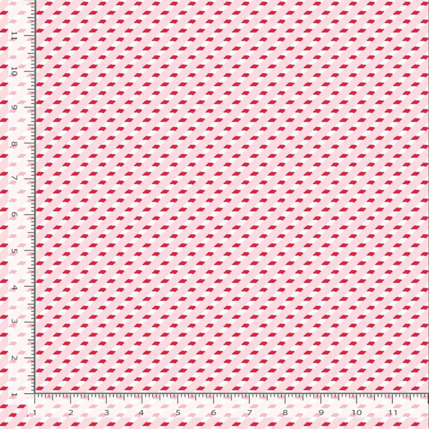 Jingle All The Way Sweet & Twisted Peach candy cane stripe fabric by Erica Ilene for Dear Stella Design