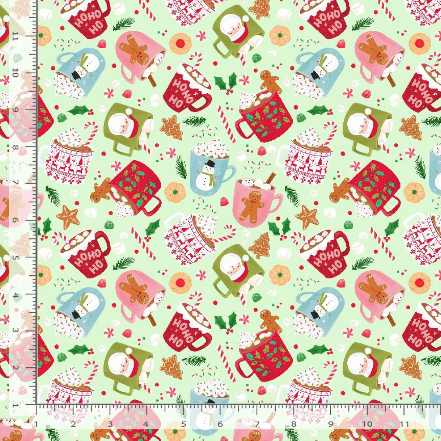 Jingle All The Way Make Me Melt Bud Christmas fabric by Erica Ilene for Dear Stella Design