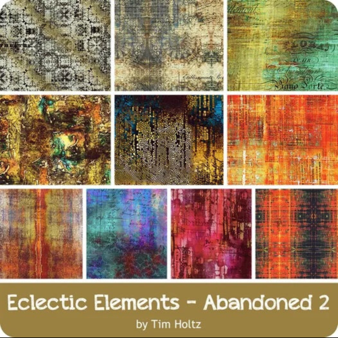 Eclectic Elements - Abandoned 2 Fat Quarter Bundle by Tim Holtz for FreeSpirit Fabrics