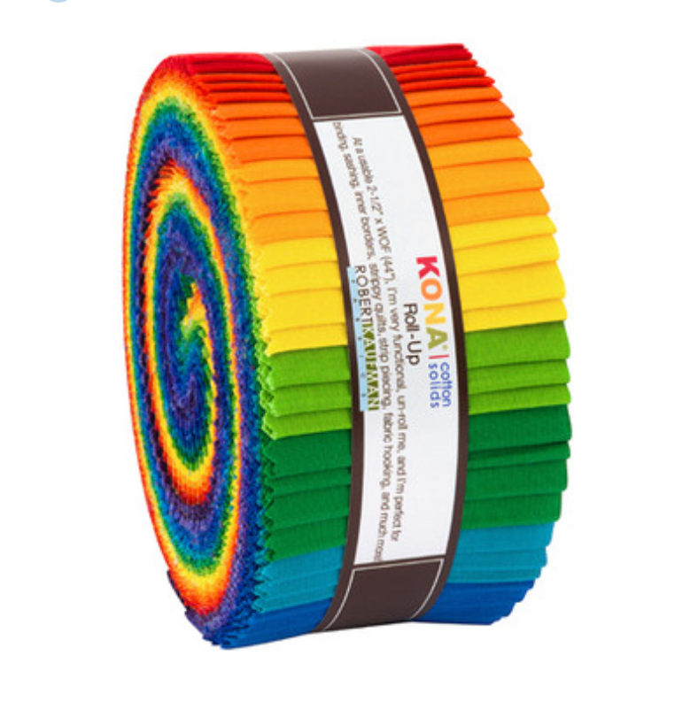 Kona Cotton - Bright Rainbow Palette Roll Up