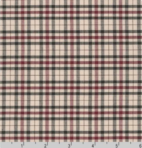Invoice for Remnants and 10 inch extra fabric of Sevenberry Classic Plaids Tan