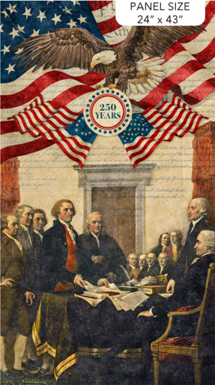Stonehenge America 250 Stars and Stripes Fabric Panel