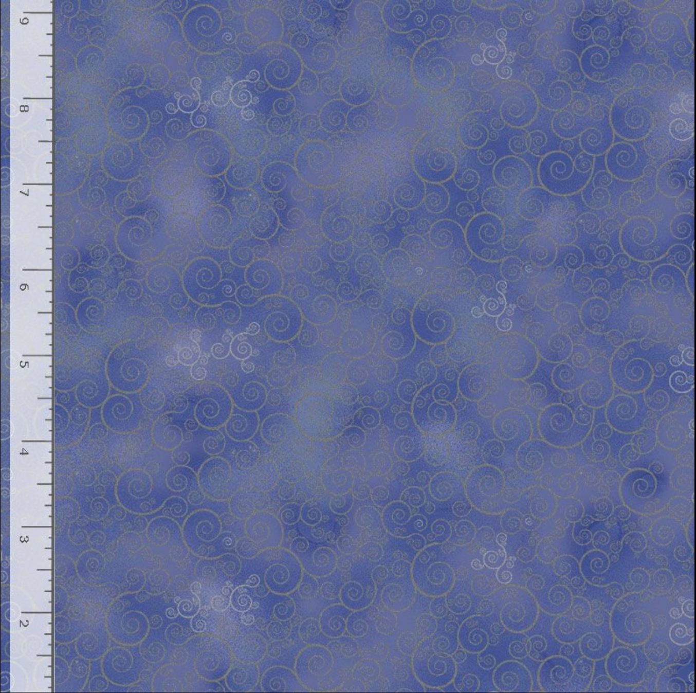 Ice Metallic Swirl Periwinkle Fabric by Timeless Treasures