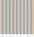 Primavera Cabana Stripe Periwinkle Canvas Fabric by Rifle Paper Co. for Cotton + Steel featuring wide blue and beige vertical stripes.