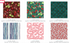 Valentine Fat Quarter Box by RJR Studio for RJR Fabrics featuring 120 premium cotton fat quarters with 30 coordinating metallic glitter Valentine's prints in pink, red, burgundy, cream, and teal.