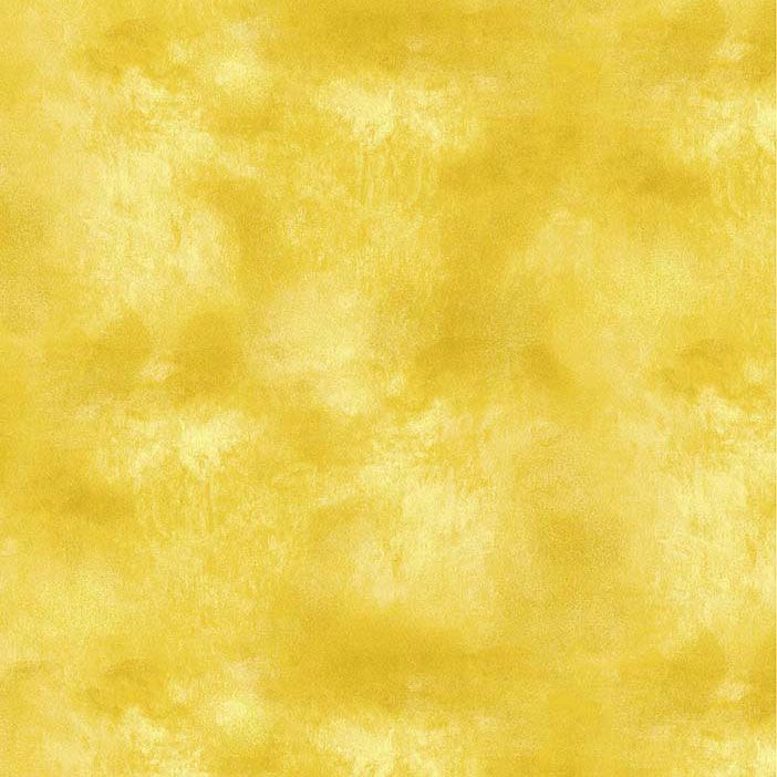 Tonal Sky Texture Gold fabric by Timeless Treasures featuring a soft mottled watercolor texture in golden yellow, mustard, cream, and pale ochre tones.