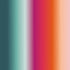 Bubblelicious Horizon digital print fabric by Marlies Janssen for Hoffman Fabrics featuring smooth vertical ombré stripes blending teal, aqua, white, magenta, coral, orange, peach, and blush on premium quilting cotton.
