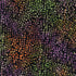 Natural Stone Tiles Raven 108-inch wide batik quilt backing fabric by Timeless Treasures featuring small purple, green, orange, mauve, tan, and gold mosaic shapes on black.