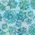 Artisan Batiks Evergreen Ice Sparkle Frosted Snowflakes Winter premium cotton batik featuring large frosted snowflakes with metallic silver accents in icy blue, aqua, teal, and soft white by Lunn Studios for Robert Kaufman.