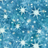 Artisan Batiks Evergreen Ice Sparkle Frosted Snowflakes Sky batik fabric featuring silver metallic snowflakes and icy white starbursts on a sky blue hand-dyed batik background.