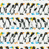 Sevenberry Canvas Penguins in Rows White fabric by Robert Kaufman featuring adorable illustrated penguins in neat rows on a white cotton canvas, perfect for bags, quilting, nursery décor, and fun sewing projects.
