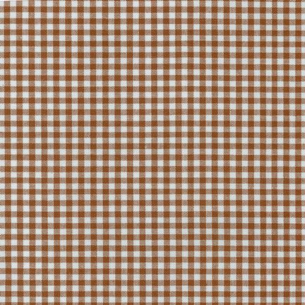 Chocolate 1/8″ gingham yarn-dyed cotton by Sevenberry for Robert Kaufman – rich brown check, 42″ wide