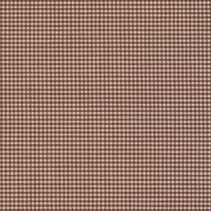 Crawford Gingham - Yarn Dyed 1/16 Inch Gingham Brown - Remnant