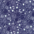 Crystal Lawn Daisy Outline Blue Japanese cotton lawn fabric by Sevenberry for Robert Kaufman featuring delicate white outlined daisies with pale blue centers on a rich blue background.