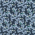 Crystal Lawn Vine Leaves Navy Japanese cotton lawn fabric by Sevenberry for Robert Kaufman featuring soft blue vine leaves with delicate white blossoms on a rich navy background.