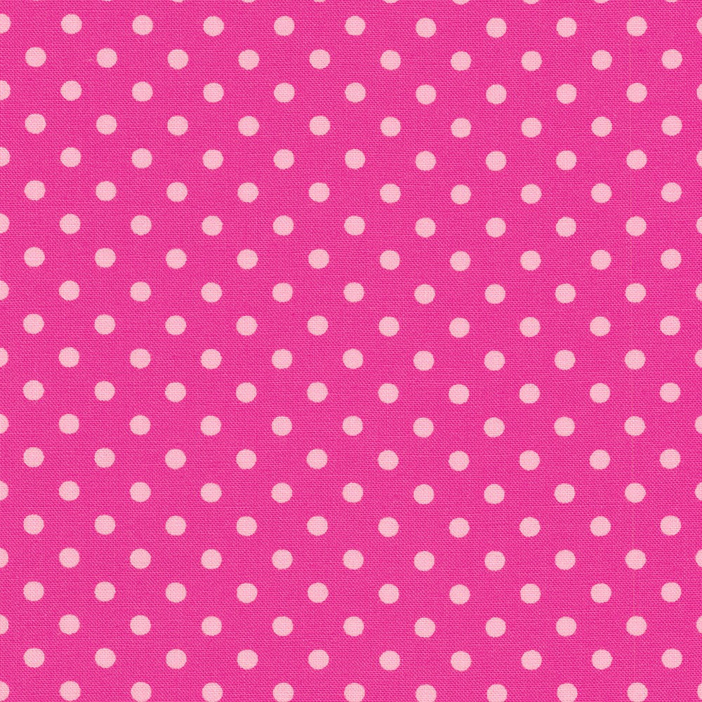 Sevenberry Dots-A-Lot - Bright Pink Dots Yardage