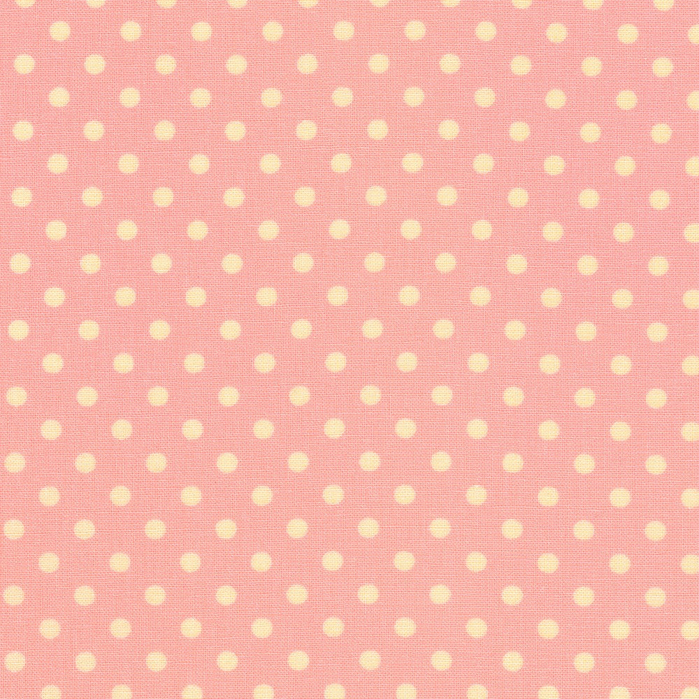 Sevenberry Dots-A-Lot - Yellow Dots on Orange Yardage