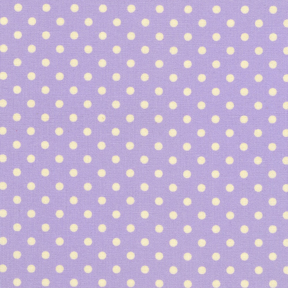 Sevenberry Dots-A-Lot - Yellow Dots on Lilac Yardage